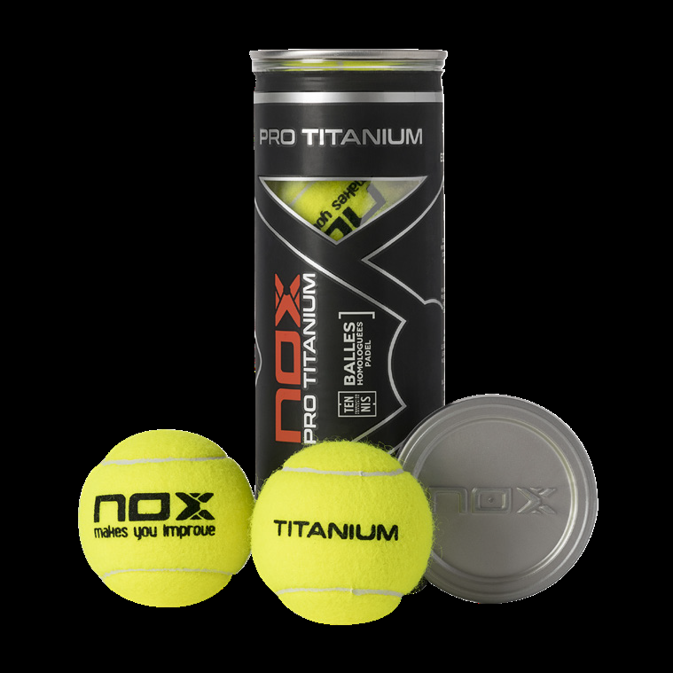 Package of Pro Titanium Padel Balls